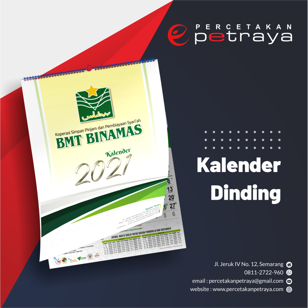 Cetak Kalender Dinding – Petraya